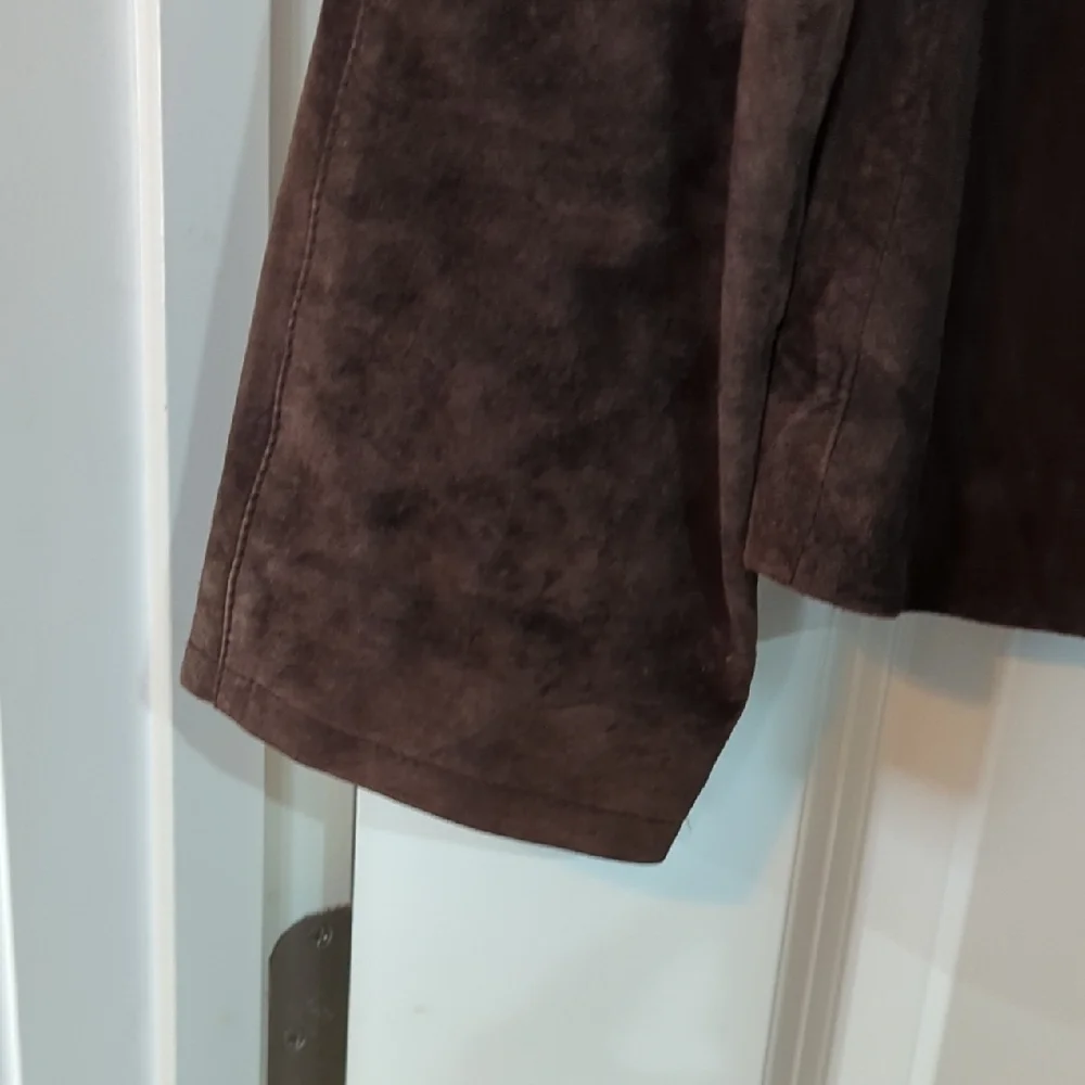 Brown Suede Women's Jacket - Picture 6 of 8